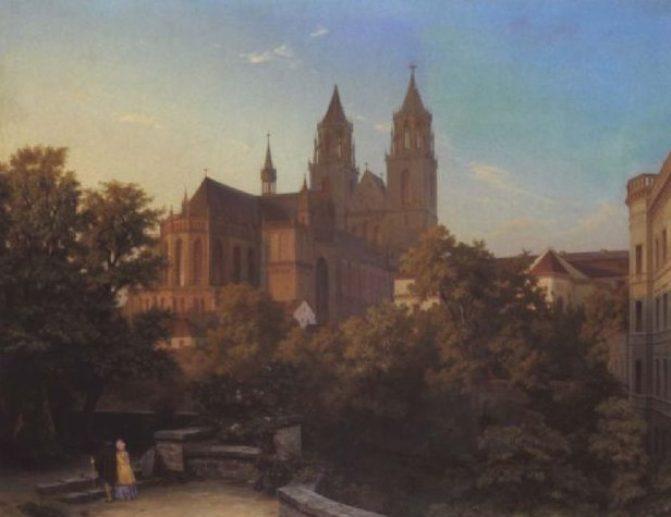 View of the Cathedral of Magdeburg